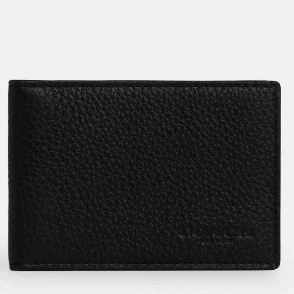 Coach Pebbled Leather Compact Billfold Wallet Nwt ❤️ - Picture 3 of 7